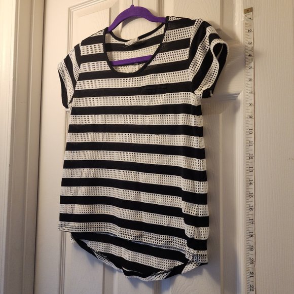 CONVERSE ONE STAR, BLACK AND WHITE STRIPES, SIZE - XS - Picture 5 of 9